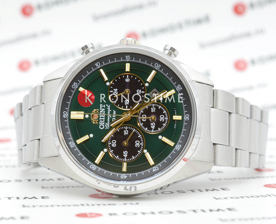 Часы Orient Chronograph WV0031TX — кварцевые, сталь металл