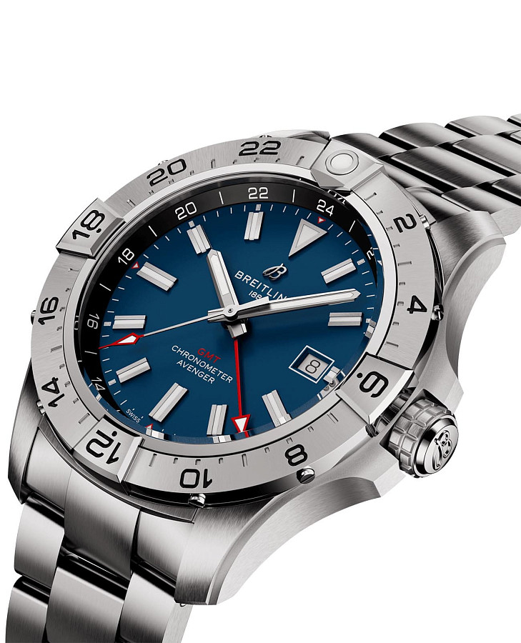 Часы Breitling Avenger Automatic GMT 44 A32320101C1A1 — механические, металл сталь