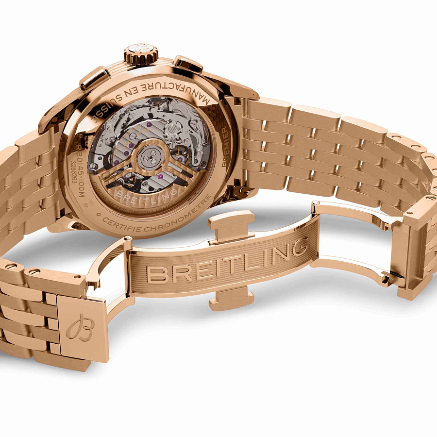 Часы Breitling Premier B01 Chronograph 42 RB0145371G1R1 — золото, Швейцария