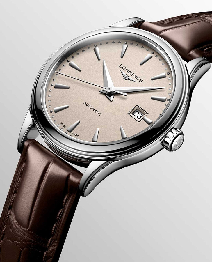Часы Longines Flagship L4.374.4.79.2 — женские, кожаный