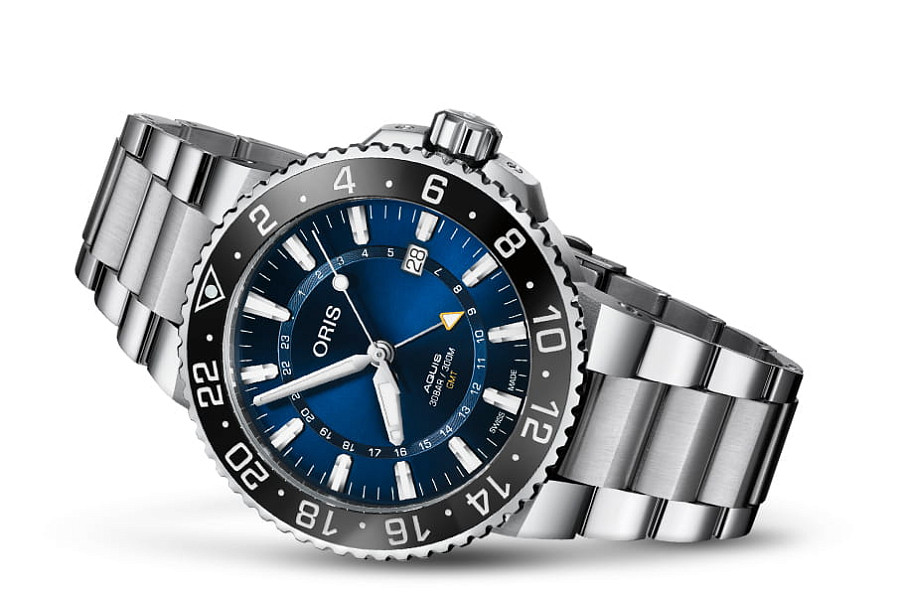 Часы Oris Aquis Gmt Date 01 798 7754 4135-07 8 24 05PEB — механические, металл сталь