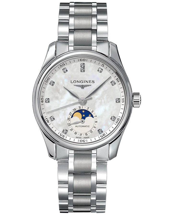Часы Longines Master Collection L2.409.4.87.6 — женские, перламутровый