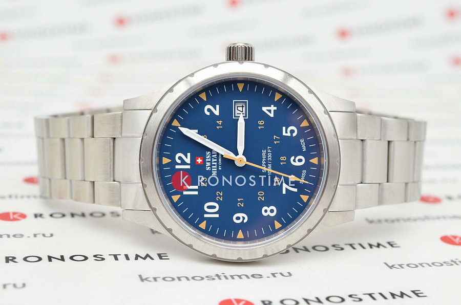 Часы Swiss Military by Chrono Classic Army SM34108.03 — кварцевые, металл сталь