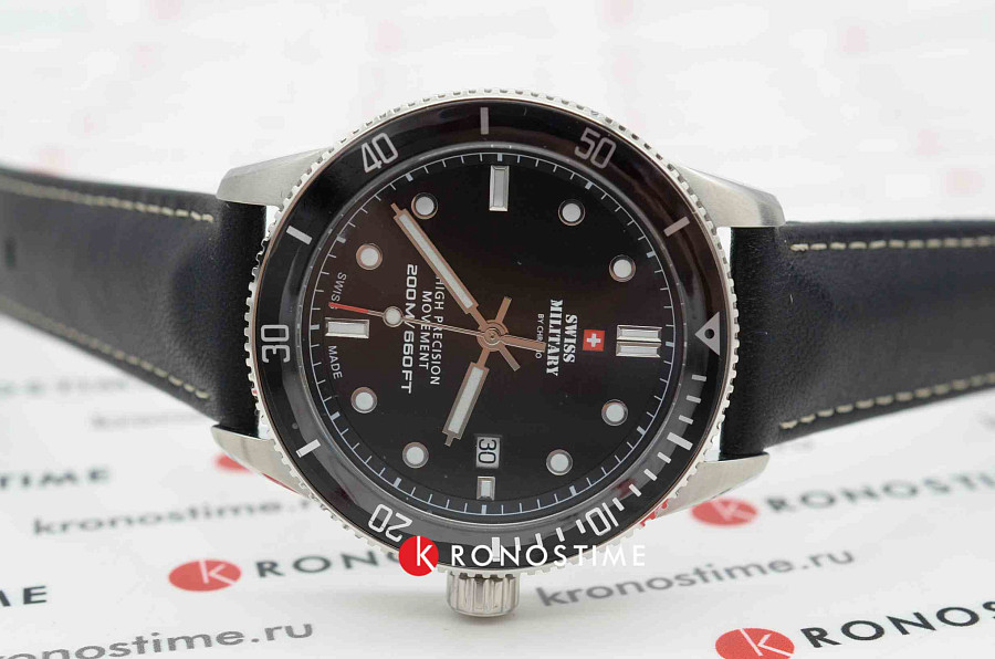 Часы Swiss Military by Chrono Сверхточные SM34088.04 — кварцевые, металл сталь