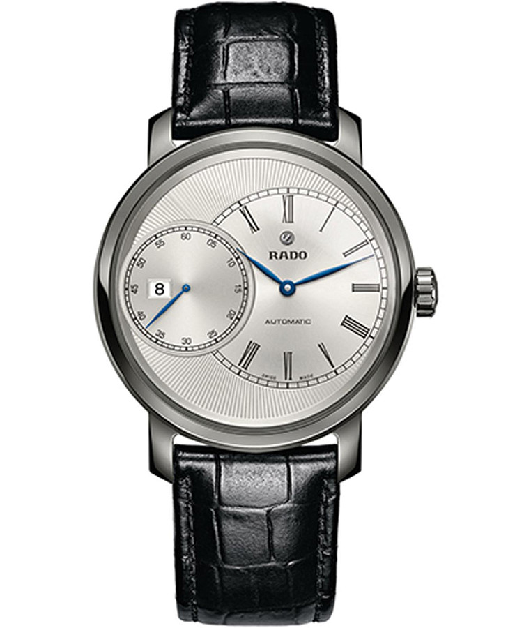 Часы Rado Diamaster Automati Grande Seconde R14129136 — мужские, серебристый