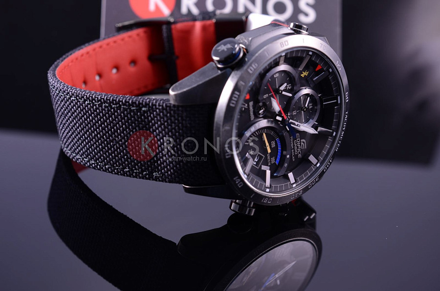 Часы Casio Edifice EQB-501TRC-1A — кварцевые, металл сталь