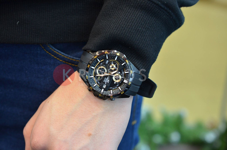 Часы Casio Edifice EFR-556PB-1A — кварцевые, металл сталь