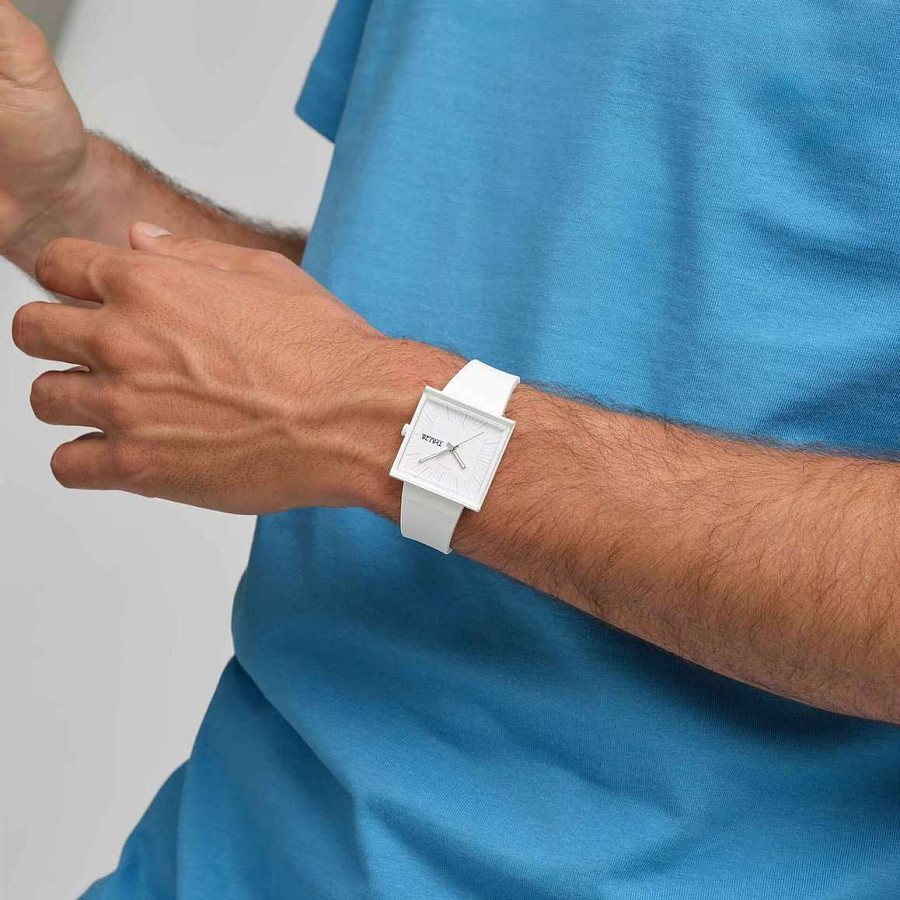 Часы Swatch Square Bioceramic Standard SO34W700 — кварцевые, Швейцария, мужские