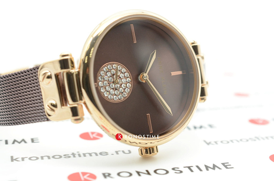 Часы Anne Klein Crystal 3001RGBN — кварцевые, металл