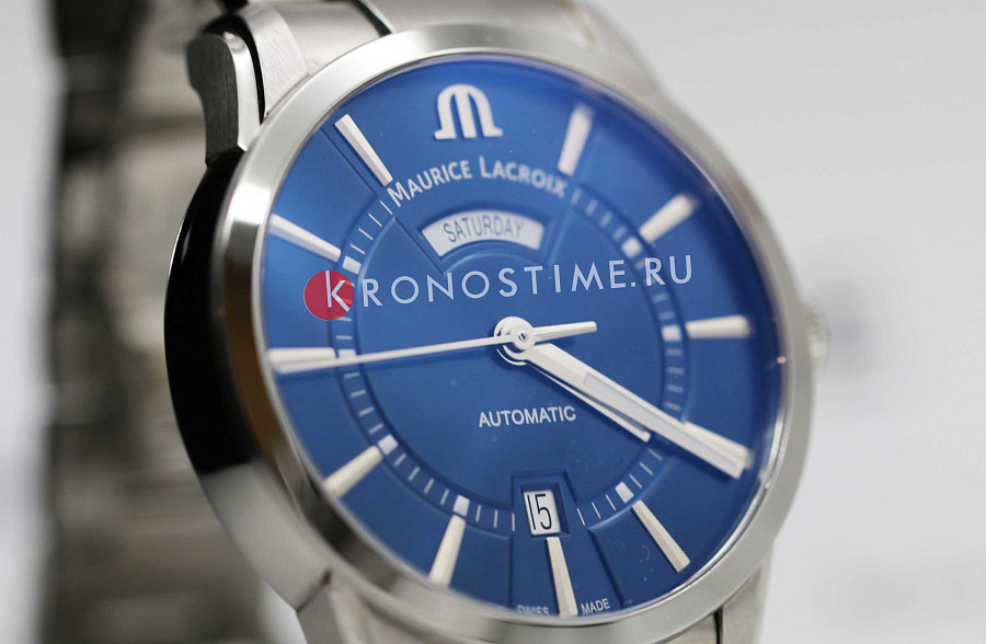 Часы Maurice Lacroix Pontos Day Date PT6358-SS002-430-1 — нержавеющая сталь, мужские