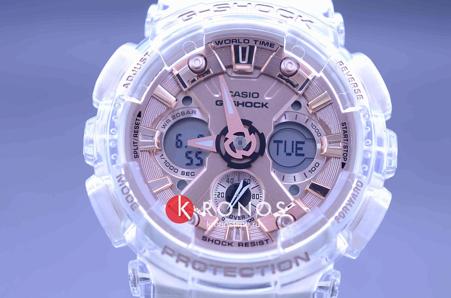 Часы Casio G-Shock GMA-S120SR-7A — розовый, пластик