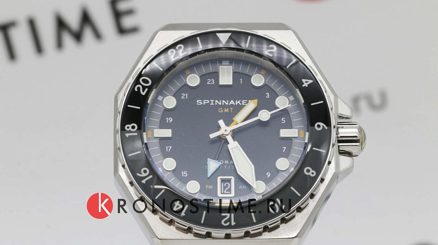 Часы Spinnaker Dumas GMT SP-5119-11 — сталь металл, нержавеющая сталь