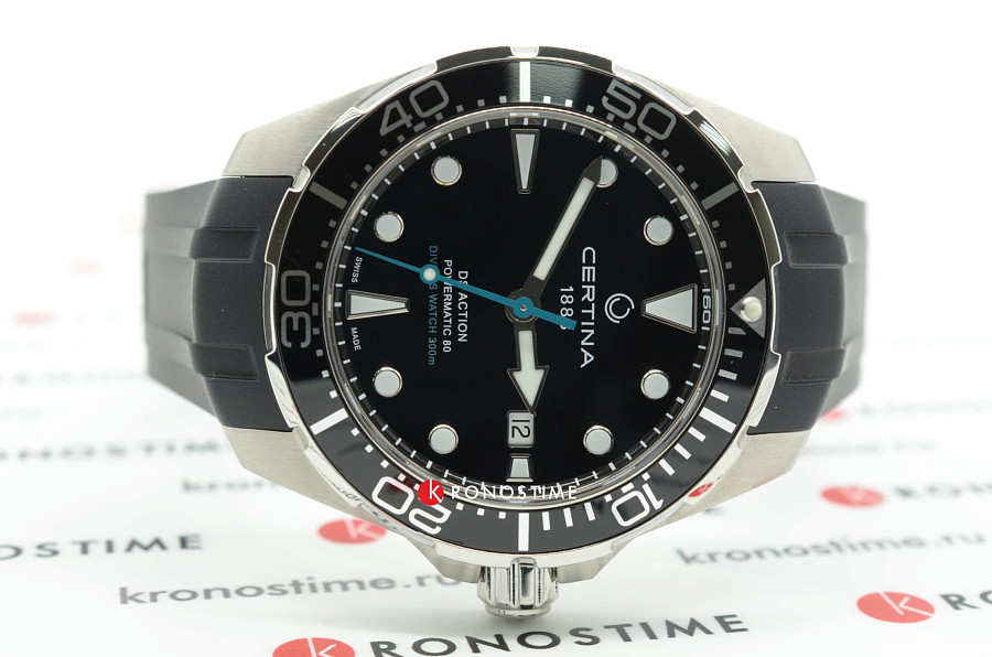 Часы Certina DS Action Diver Powermatic 80 C032.407.17.051.60 — каучук, мужские