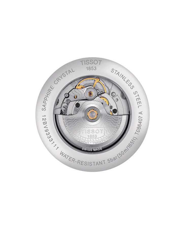 Часы Tissot Luxury Powermatic 80 T086.407.11.061.00 — механические, сталь металл