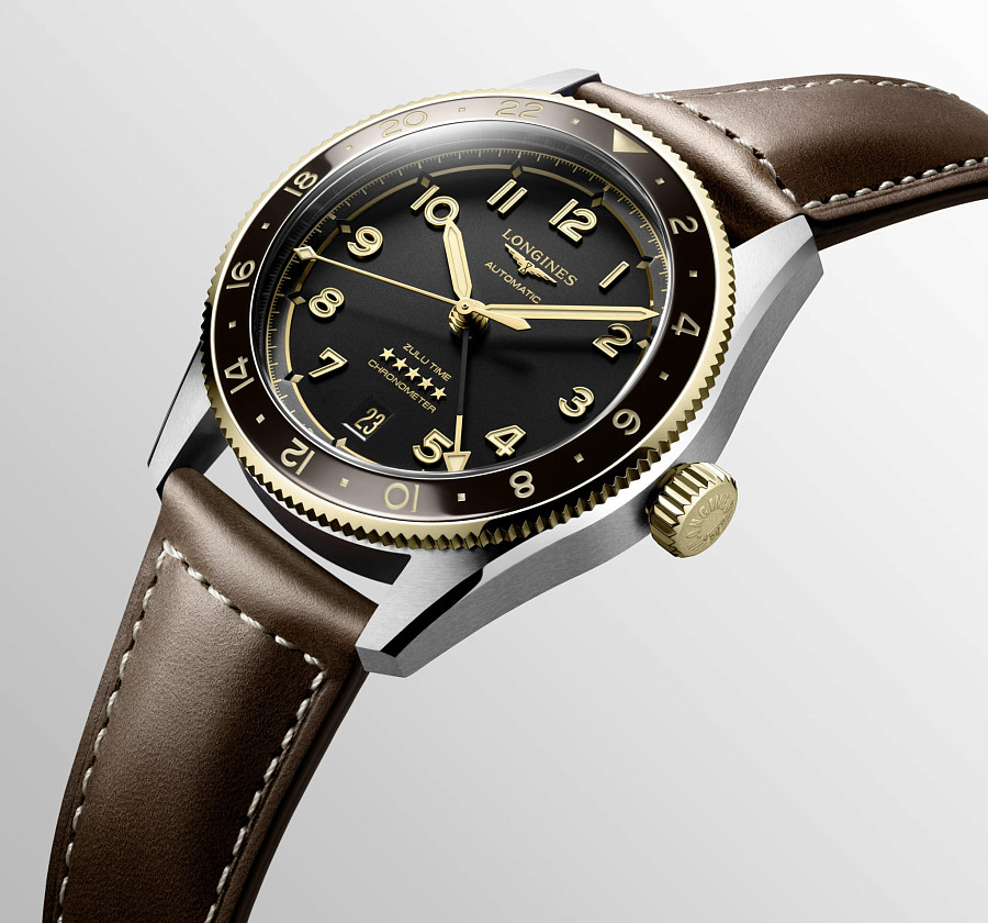 Часы Longines Spirit L3.802.5.53.2 — кожаный, мужские