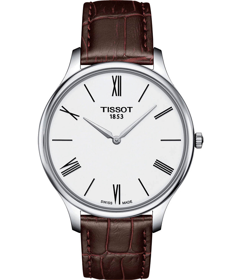Часы Tissot Tradition 5.5 T063.409.16.018.00 — мужские, белый