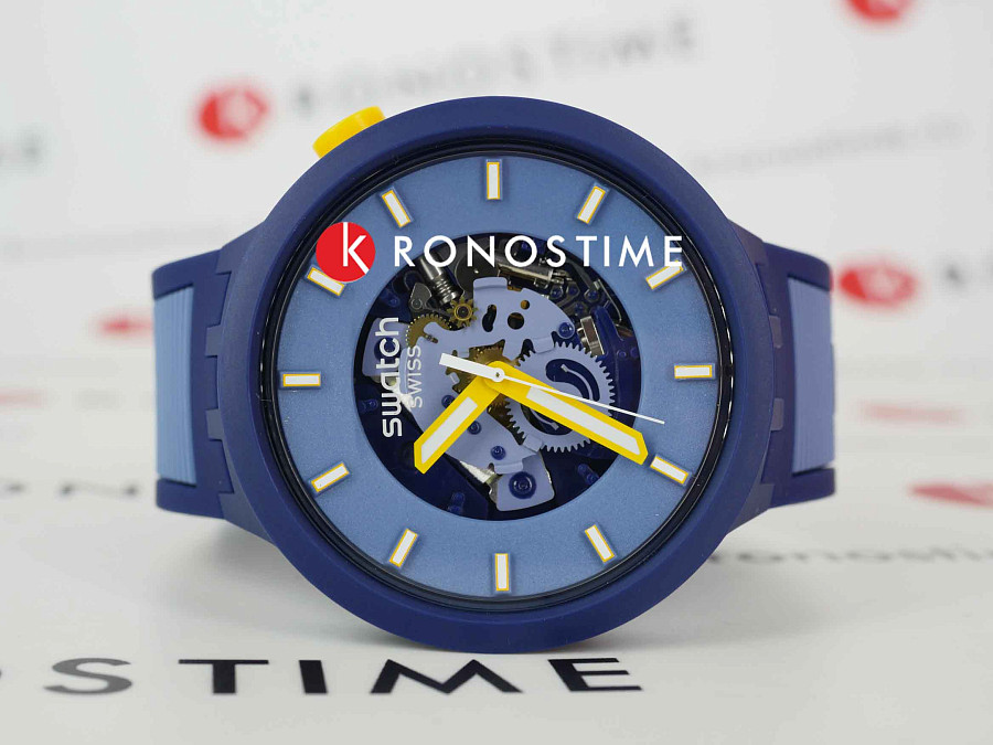 Часы Swatch Big Bold Biosourced Lacquered SB05N117 — кварцевые, пластик