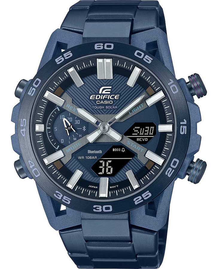 Часы Casio Edifice ECB-2000CB-2A — мужские, синий