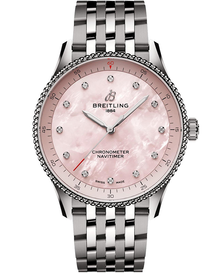 Часы Breitling Navitimer Automatic 32 A77320D91K1A1 — мужские, розовый