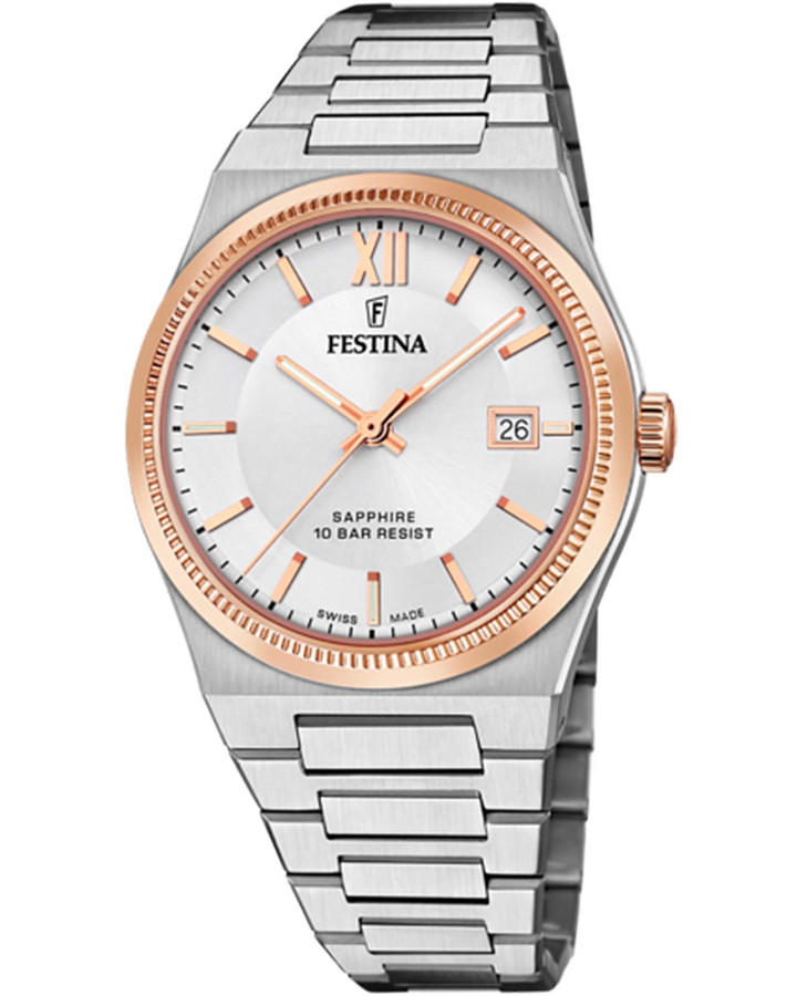Часы Festina Classics F20036/1 — мужские, серебристый