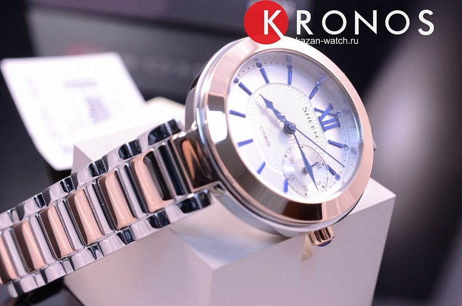 Часы Casio Sheen SHE-3050SG-7A — кварцевые, металл сталь