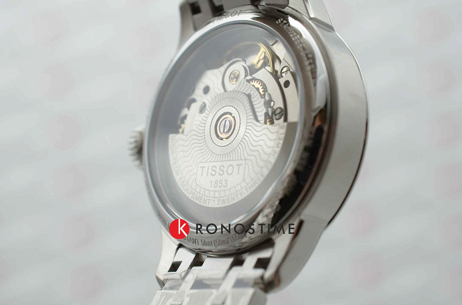 Часы Tissot Chemin des Tourelles Powermatic 80 Lady T099.207.11.118.00 — белый, сталь металл