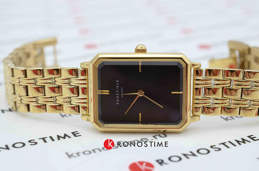 Часы Rosefield The Octagon OBSSG-O47 — кварцевые, сталь металл