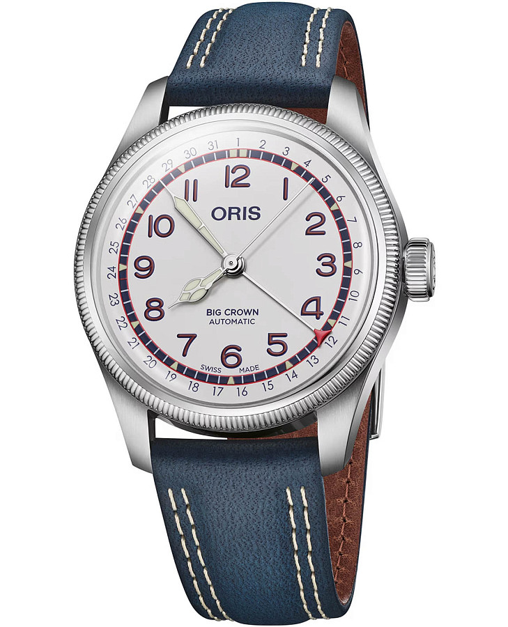 Часы Oris Big Crown Hank Aaron Limited Edition 01 754 7785 4081-Set — мужские, белый