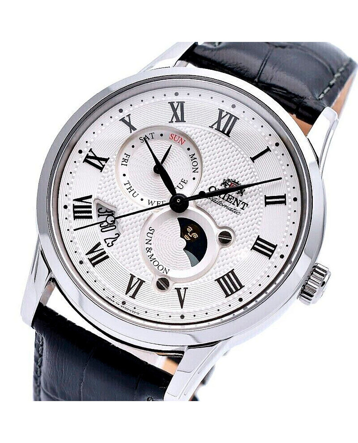 Часы Orient Sun & Moon RA-AK0005S (RN-AK0005S) — механические, сталь металл