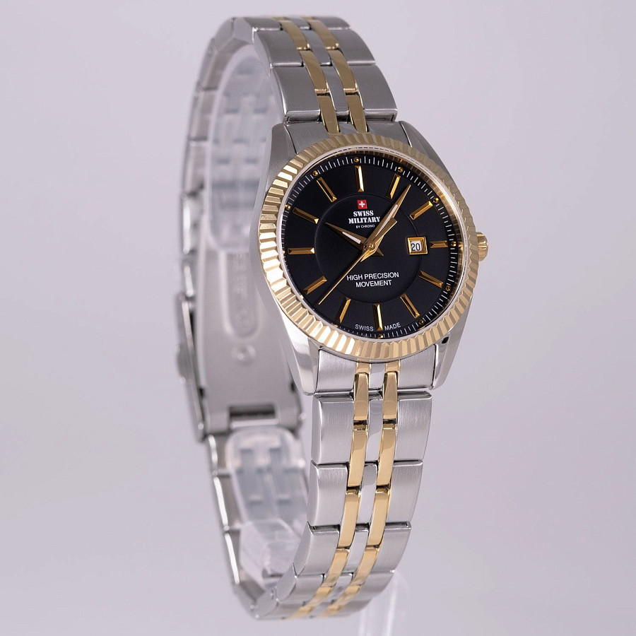 Часы Swiss Military by Chrono Сверхточные SM34066.04 — кварцевые, металл сталь
