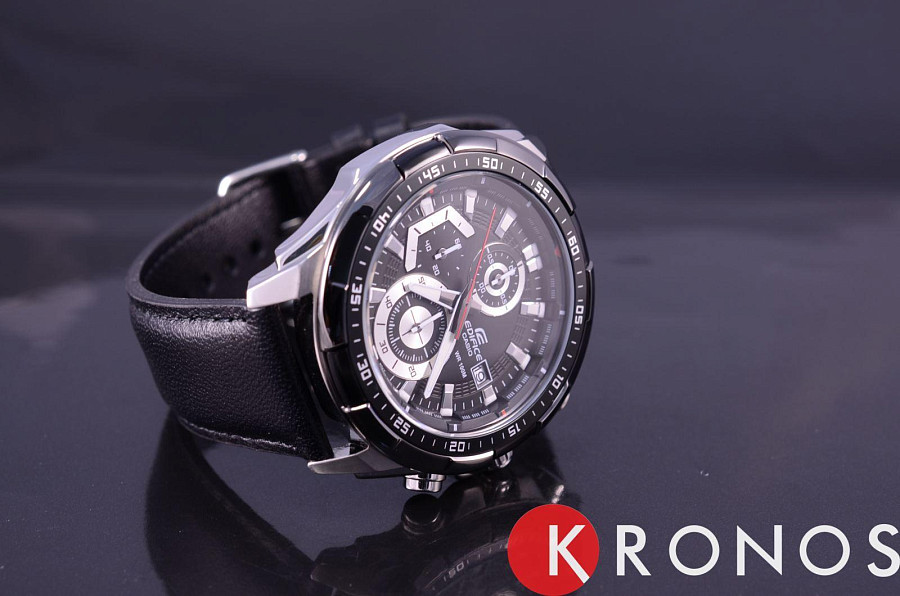 Часы Casio Edifice EFR-539L-1AVUDF (EFR-539L-1A) — кварцевые, металл сталь