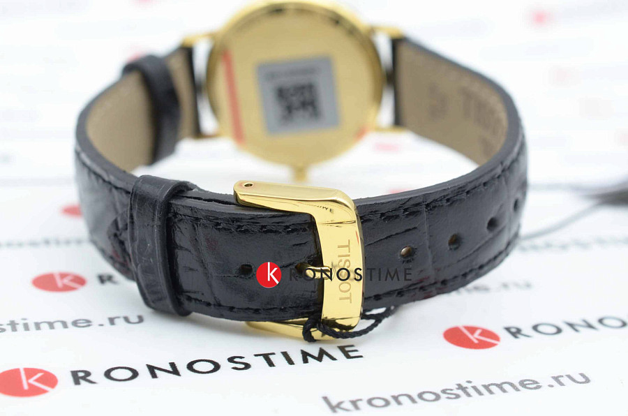 Часы Tissot Goldrun Sapphire Lady 18K Gold T922.210.16.111.00 — женские, кожаный