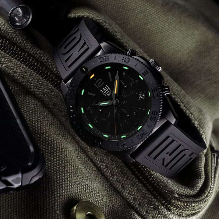 Часы Luminox Pacific Diver Chronograph XS.3141.BO.1 — кварцевые, Швейцария, мужские