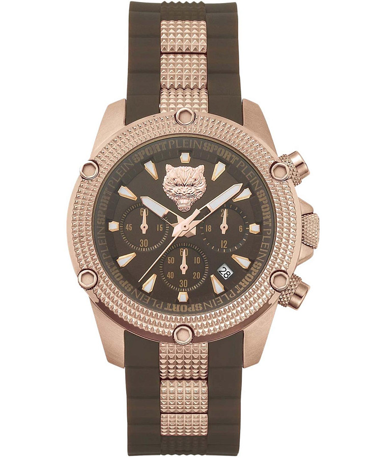 Часы Plein Sport Hurricane PSDBA0623 — мужские, коричневый