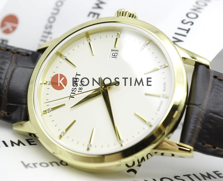 Часы Tissot Classic Dream T129.410.36.261.00 — бежевый, сталь металл