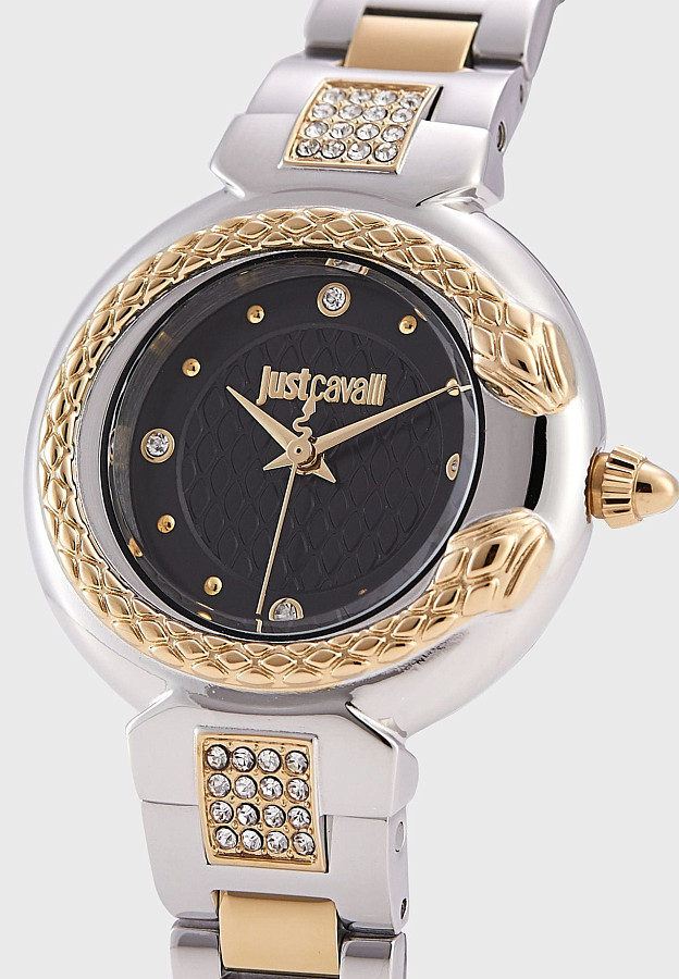 Часы Just Cavalli animalier JC1L174M0105 — кварцевые, металл сталь
