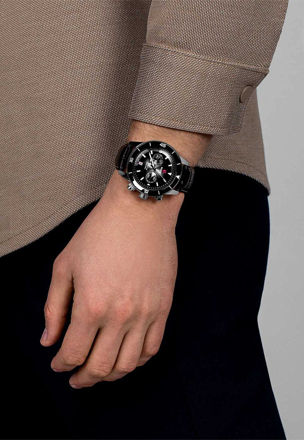 Часы Rado Captain Cook Automatic Chronograph R32145158 — мужские, серебристый