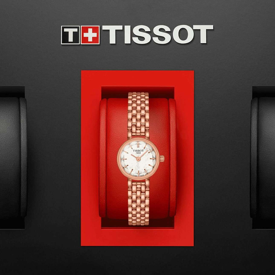 Часы Tissot Lovely Round T140.009.33.111.00 — женские, нержавеющая сталь с pvd-покрытием