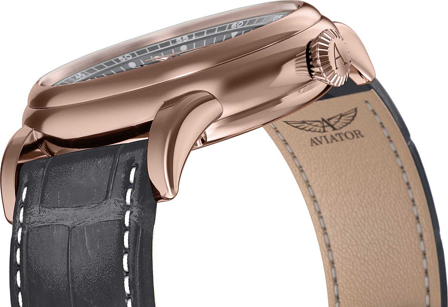 Часы Aviator Douglas Day-Date V.3.35.2.283.4 — кожаный, мужские
