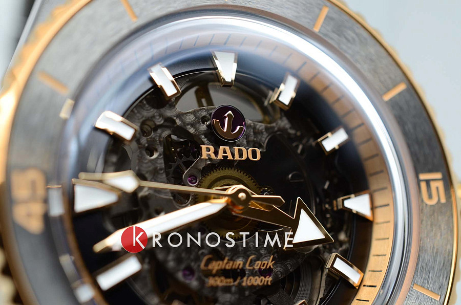 Часы Rado Captain Cook Automatic R32128162 — высокотехнологичная керамика + титан, мужские