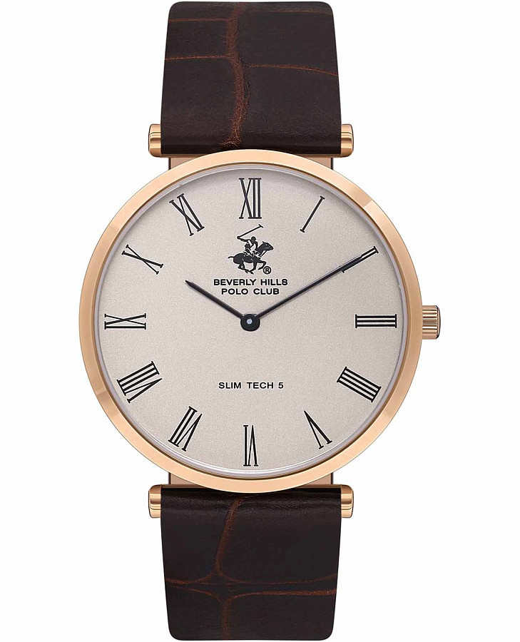 Часы Beverly Hills Polo Club Quartz BP3615X.432 — мужские, бежевый