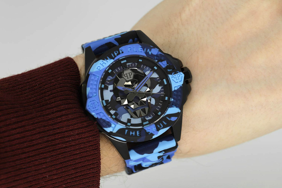 Часы Philipp Plein The Skull PWAAA1021 — кварцевые, металл сталь