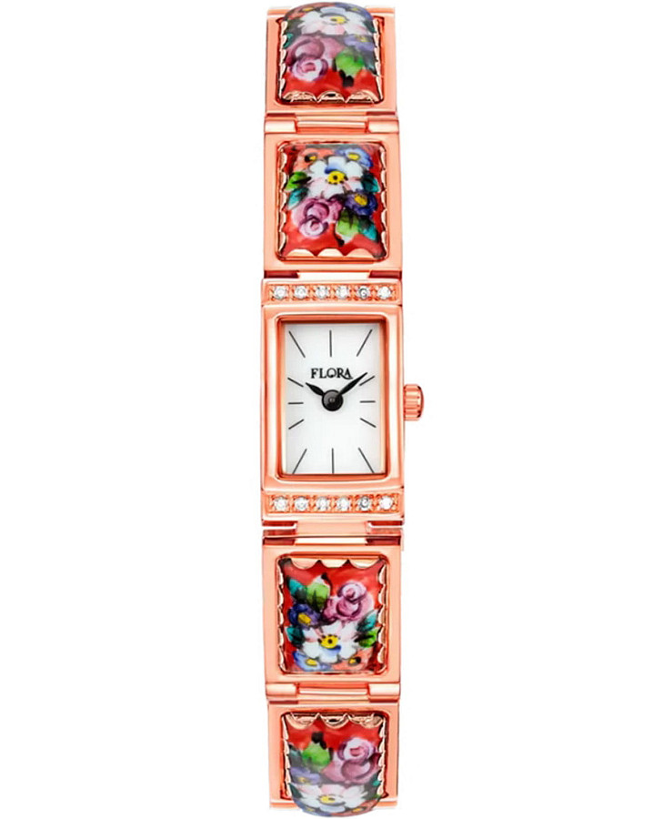 Часы УЧЗ Flora 1141F-5 — женские, белый