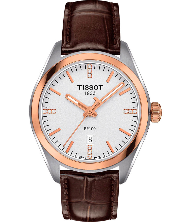 Часы Tissot PR 100 Lady T101.210.26.036.00 — женские, белый