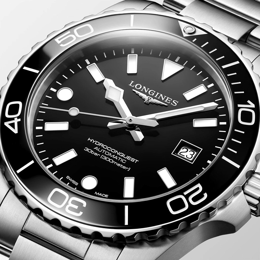 Часы Longines HydroConquest L3.788.4.56.6 — нержавеющая сталь, мужские