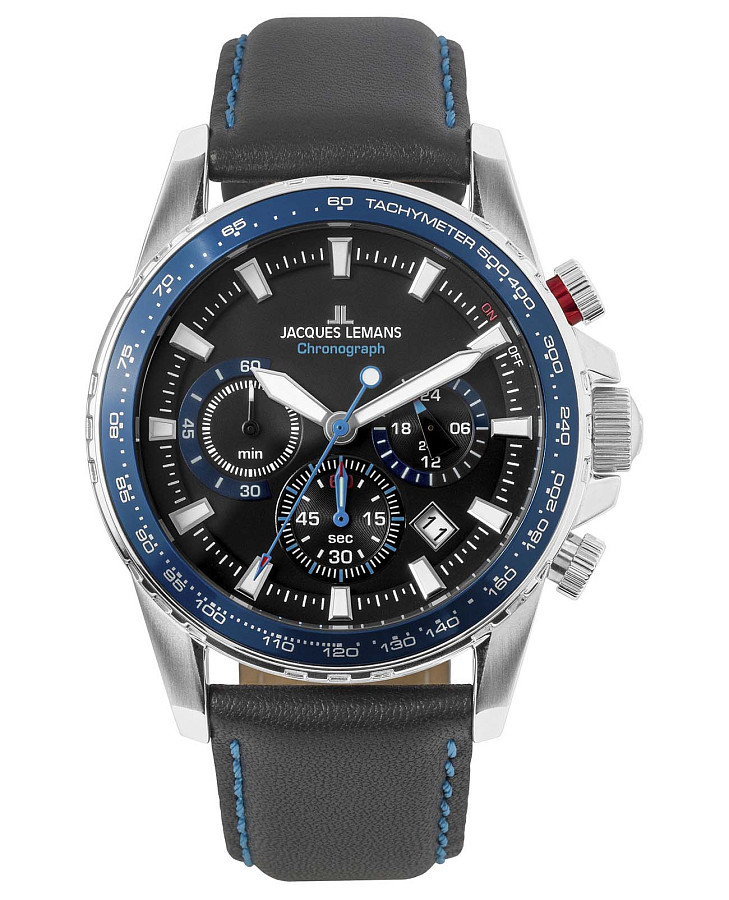 Часы Jacques Lemans Sport 1-2099B — мужские, черный