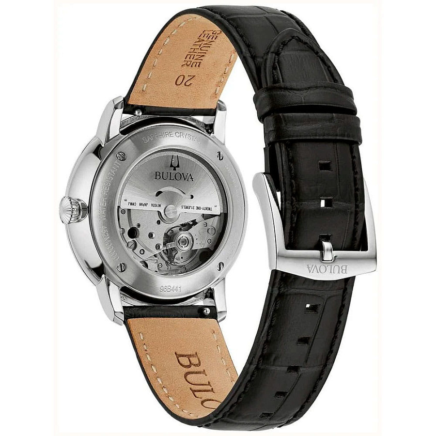 Часы Bulova Hudson 96B441 — механические, сталь металл