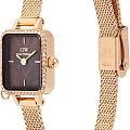 Шведские наручные часы Daniel Wellington Quadro Mini Crystal Zodiac Evergold DW00100752, фото 4