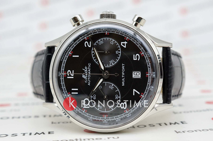 Часы Mido Multifort Patrimony Chronograph M040.427.16.052.00 — механические, металл сталь