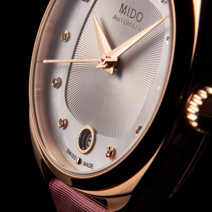 Часы Mido Belluna Royal Lady M024.307.37.116.00 — перламутровый, металл сталь